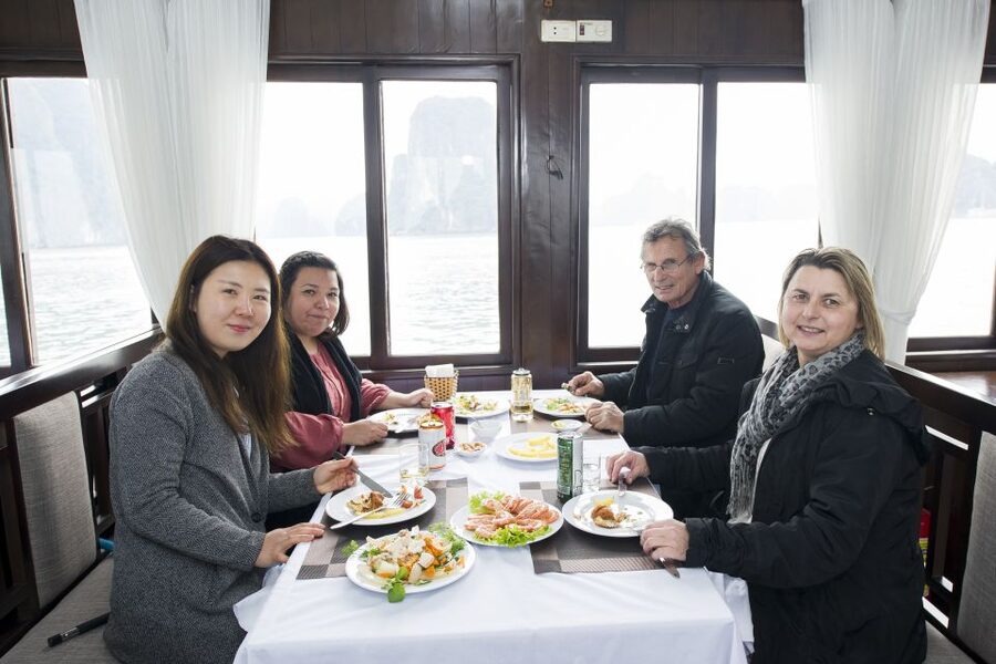 From Hanoi: Halong day trip, Route 2, 6hours, Small group - Luon Cave Kayaking and Bamboo Boats: The Best Activity Mix