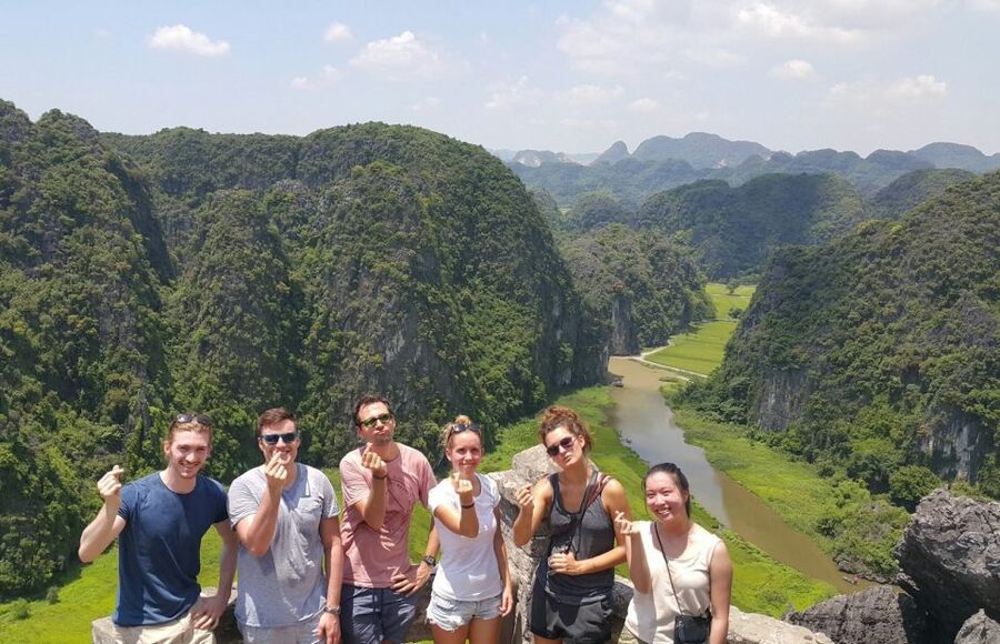 From Hanoi: Hoa Lu, Hang Mua Hike, Tam Coc Boat, and Lunch - Pickup and the drive south from Hanoi
