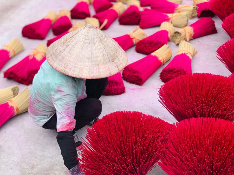 From Hanoi: Incense Village, Conical Hat and HaThai Art Tour - Ha Thai Bamboo Lacquer Workshop: What You Create and What It Costs