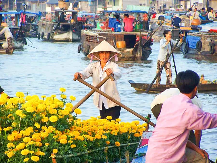 From HCM: Mekong Delta & Cai Rang Floating Market 2-Day Tour - Day 2: Cai Rang Floating Market at Dawn and the Work Behind Rice Noodles
