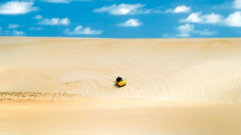 From HCM: Mui Ne Day Trip with Fairy Stream and Sand Dunes - White Sand Dunes: Where the Best Sand Fun Usually Happens