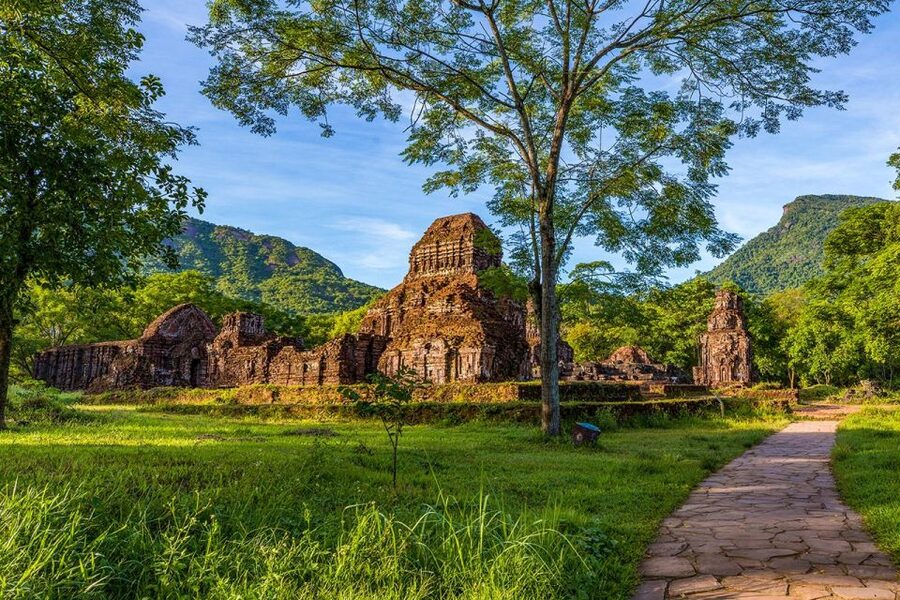 From Hoi An: Day Tour of My Son Temples and Marble Mountain - Marble Mountain climb: caves, grottoes, and five-elements steps