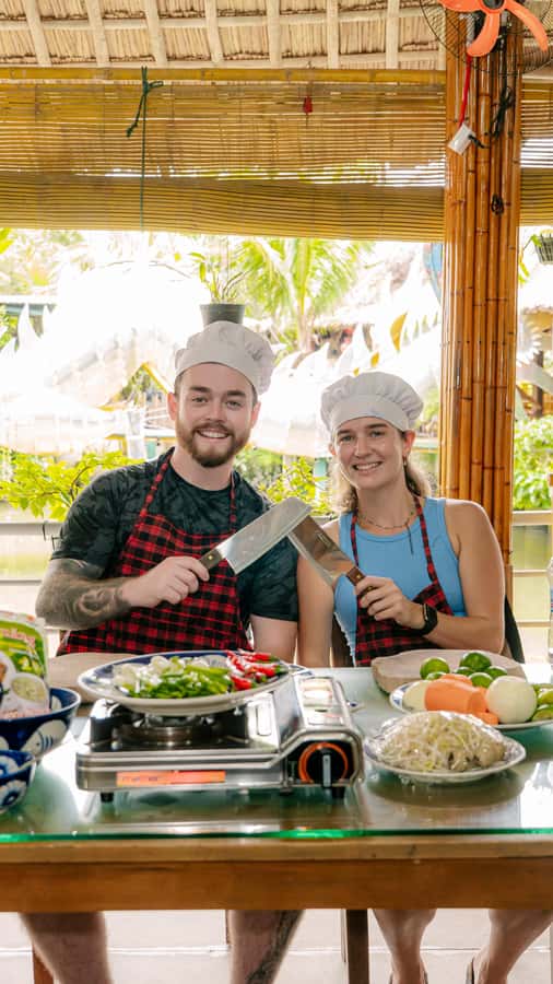 From Hoi An: Market Tour, Basket Boat Ride and Cooking Class - Ivegan meeting point to market ingredients you can actually use