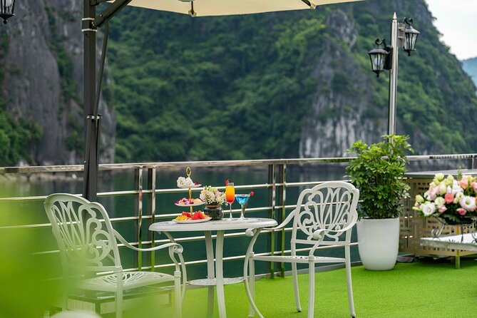 Full day Halong Bay Luxury Cruise - buffet lunch, kayak, swim. - Sung Sot Cave: big chambers, big steps