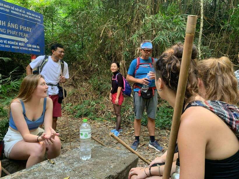 Full day hike - climbing in Jungle of Cat Ba National park - Trekking in jungle: three mountains and wildlife spotting chances