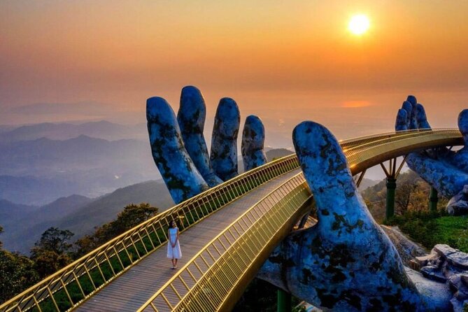 Golden Bridge -Ba Na Hills including buffet lunch ,Cable car 2 way From Da Nang - Golden Bridge: the famous hands, plus how to plan for photos