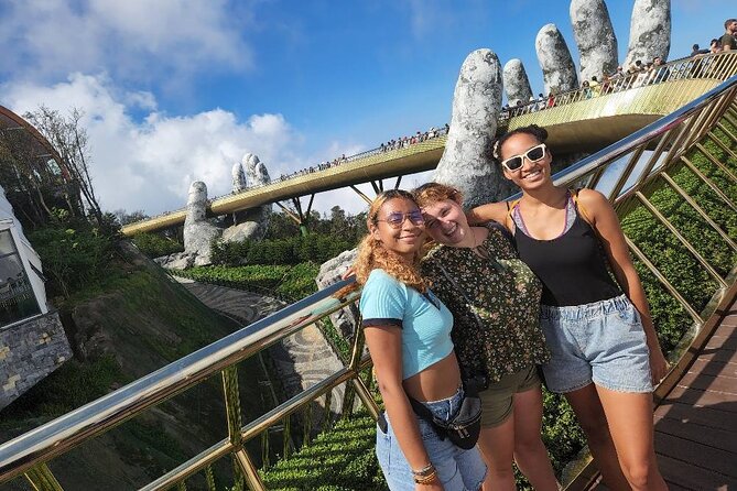 Golden Bridge - Monkey Mountain- Marble Mountains - Dragon Bridge - Golden Bridge: giant hands, real photo payoff