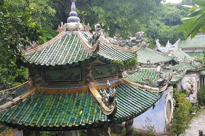 Guided Fullday Tour :Golden Bridge,Dragon Bridge,Marble Mountain,Monkey Mountain - Son Tra Mountain and the giant Lady Buddha at Linh Ung Pagoda