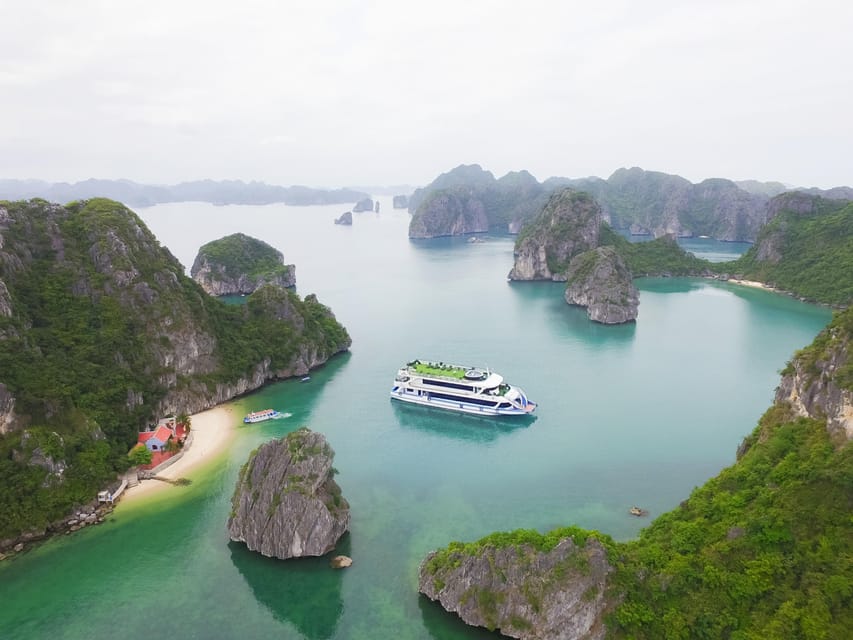 Ha Long Bay 8 hours daily tour on LA CASTA DAILY CRUISE - Ti Top Island: the hike for the view, then swimming time