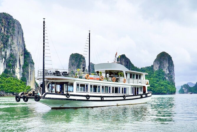 Ha Long Bay Cruise Day Tour-best selling: Included transportation - Ti Top Island, beach time and a climb option