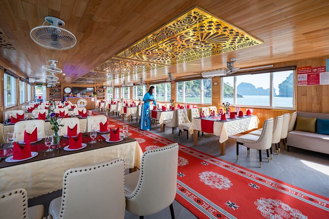 Ha Long Bay Cruise Day Tour - Cave, Kayaking, Swimming & Lunch - From Hanoi Old Quarter to Tuan Chau, the day starts with transfer math
