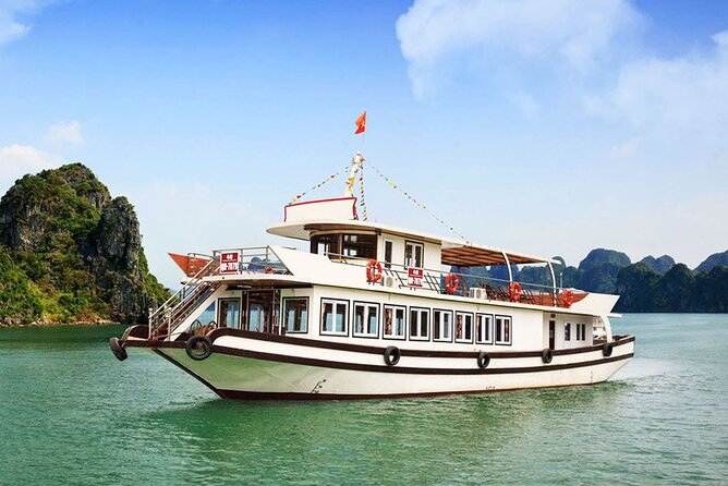 Halong 6 hours Boat tour with Cave, Kayak, lunch, transfer high-way from Hanoi - Ti Top Island Beach Break and the 400-Step Viewpoint