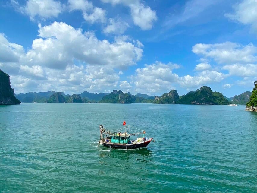 Halong 6 Hours Cruise: Kayak, Cave, Lunch, Beach & Island - Sunset Party on the Boat: Red Wine, Fries, Fruits