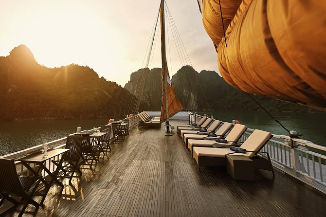 Halong Bay 2D1N BEST CRUISES All-Inclusive: Transfer, Meals, Kayak, Cave, Island - Day 2: kayaking around Cua Van, plus Bright and Dark Cave or Thien Canh Son