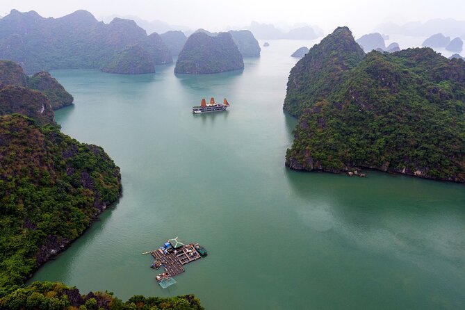 Halong Bay 3 days 2 nights on PEONY CRUISES 5 Stars LUXURY - Day 3: Cat Ba cave at Trung Trang, then back to Hanoi