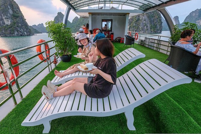 Halong Bay Cruise - Day Tours - Kayaking or bamboo boat rowing, the active part that makes the photos real