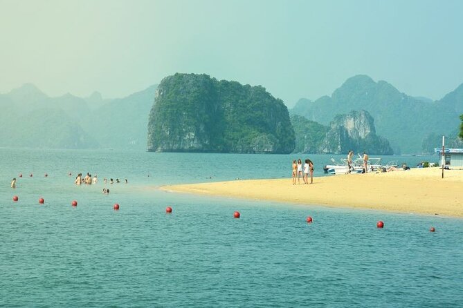 Halong Bay Day Tour 6Hour Deluxe Cruise Limousine Bus Small Group - Ti Top Island: beach time plus the peak hike for photos