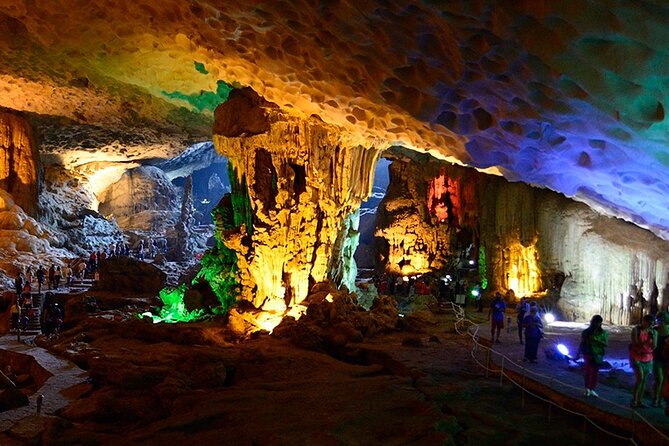 Halong Bay Day Tour By Diamond Era Cruise,Titop,Sung Sot & kayak - Titop Island: Swimming, A Panoramic Climb, and a Time-Limit Tradeoff