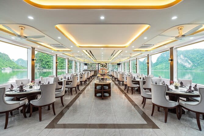 Halong Bay Day Tour Luxury Cruise With Jacuzzi and Buffet Lunch - Jacuzzi on a one-day Halong Bay cruise, and what you get for $50