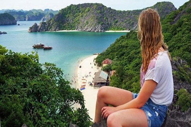 Halong Bay Day Tour: Visit Cave Island Kayaking Swimming Lunch - Titop Island beach time and the climb for views