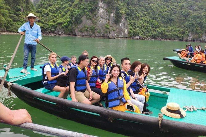 Halong Bay Day Tour With Titop Island, Cave, Kayak & Lunch - Sung Sot Cave: limestone drama plus a workout