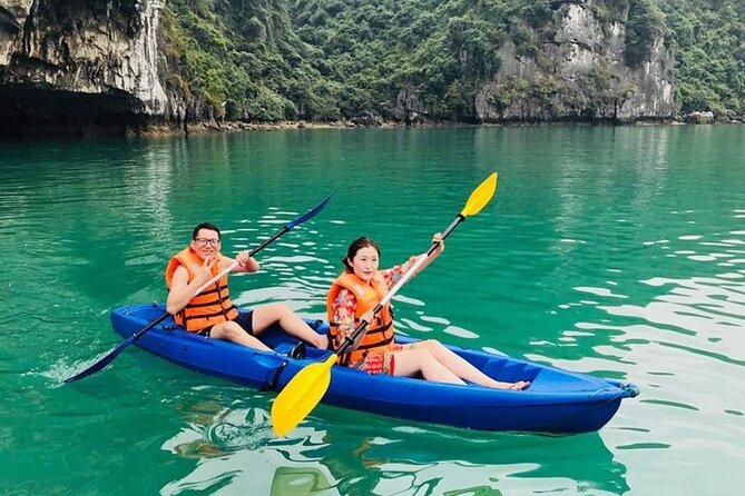 Halong Bay Full-Day with 6 Hour Cruise Kayaking, Swimming, Lunch - Ti Top Island and Ti Top Beach: views plus actual downtime