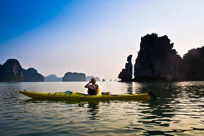 Halong Bay Full Day With Cave, Kayaking And Swimming - Highway Transfer - Ti Top Island: swim clothes or a climb for bay views