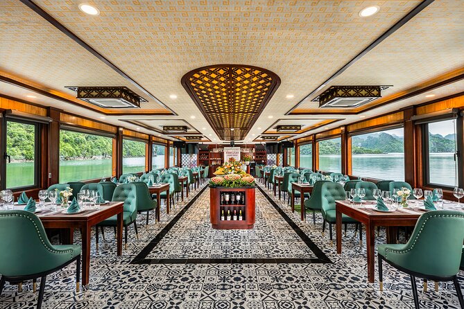 Halong Bay Luxury cruise Day trip: Buffet Lunch, Limousine bus - Lunch onboard: buffet style, what you should budget for