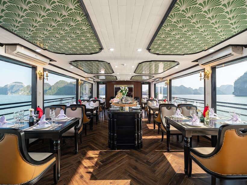 Halong Bay: Luxury Day Cruise with Buffet, Kayak, Swim - Buffet lunch on board: what you’ll actually eat during the cruise