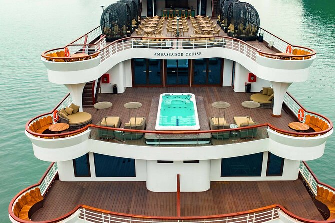 Halong Bay Luxury Dinner Cruise - Ambassador - Music and dancing on the 4th-floor sundeck: what to expect after dinner