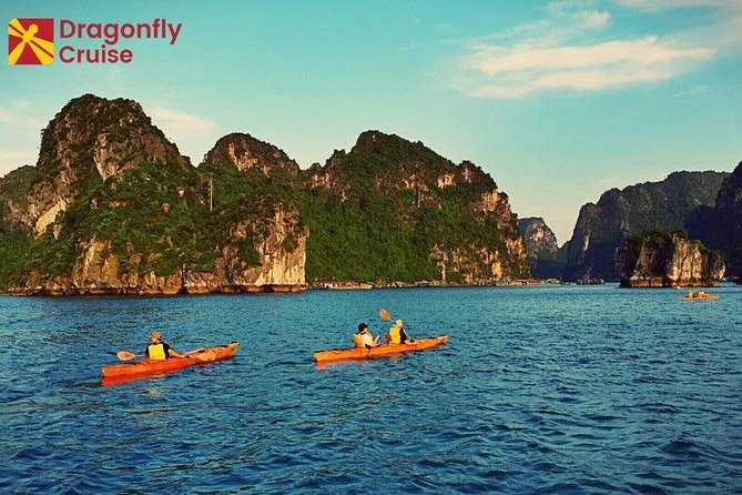 Halong Islands, Cave, Kayak, Bamboo Day Tour w Dragonfly Cruise - Onboard Lunch and Comfort on Dragonfly Cruise