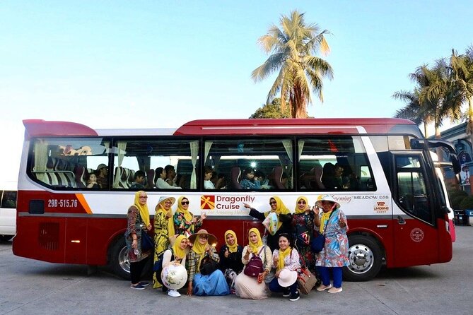 Halong Islands, Cave, Kayak, Bamboo Day Tour w Dragonfly Cruise - Pickup, Transfer, and the Tuan Chau Start Point