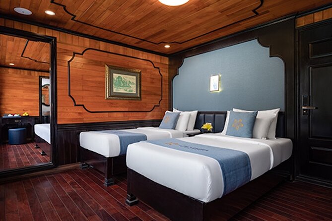 HaLong - LanHa Bay With La Pandora Boutique Cruises 2Days/1Night - Onboard Evenings: Cooking Class, Squid Fishing, Movies, and Sunset Party
