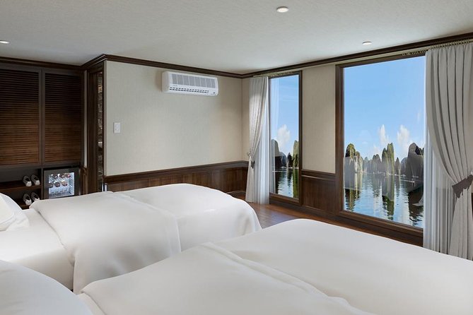Halong Luxury Cruise 2D/1N: Kayaking, swimming, Surprise cave, Titop island - Sunset, BBQ Dinner on the Sundeck, and Spa Time