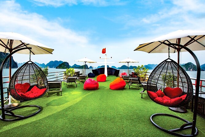 Halong Milalux 5 Star Cruise 2d1n,All inclusive,transfer - Day 1 Old Quarter pickup, Tuan Chau Island, and Sung Sot Cave timing