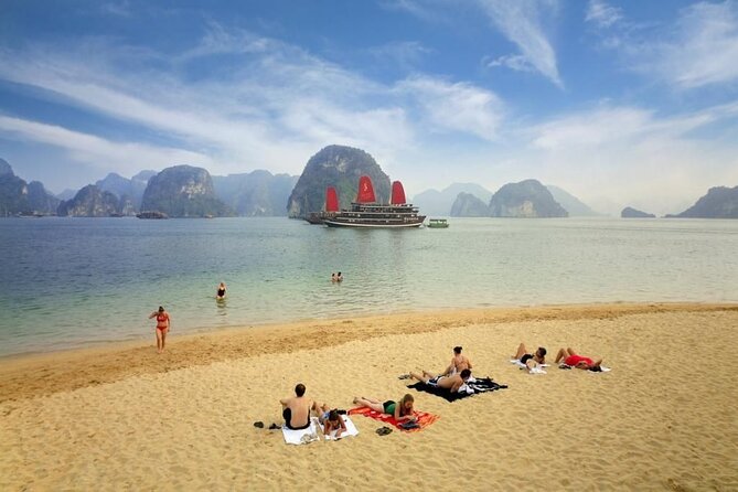 Halong Pandora 5 Star Cruise 2D1N-All Inclusive, cave, transfer - Caves, Kayaking, Squid Fishing, Taichi, and Karaoke