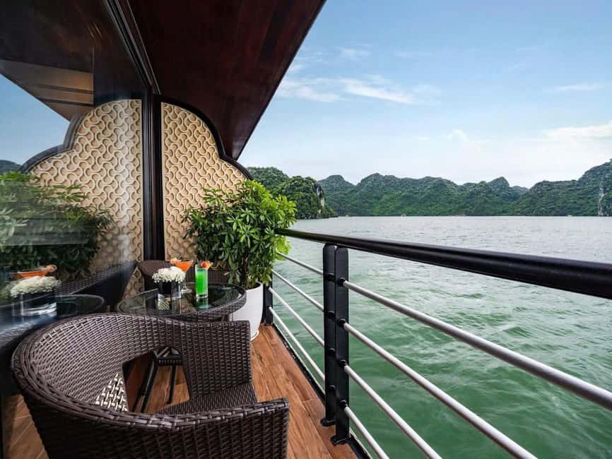 Hanoi: 2-Day Ha Long & Lan Ha Bay 5-Star Boat with Balcony - Cabin and included meals: where the money actually goes