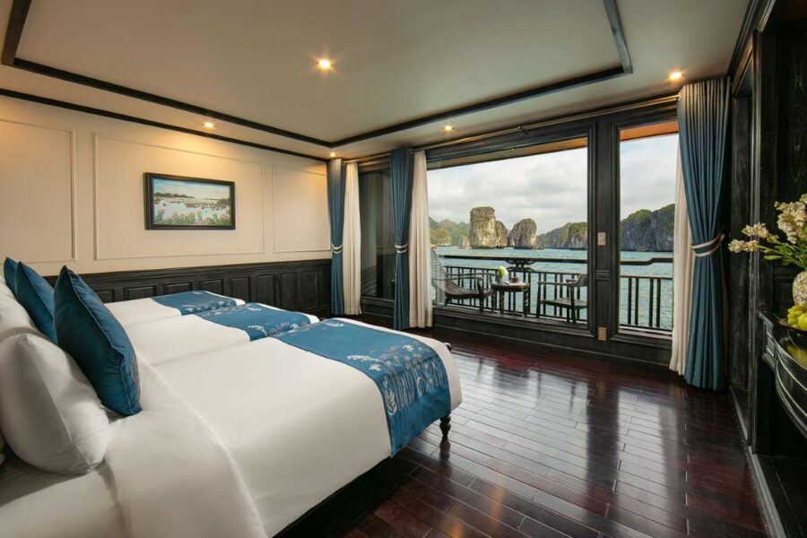 Hanoi: 2-Day Halong & Lan Ha Bay 5-Star Cruise with Balcony - Sunset sundeck, spring roll class, and dinner that actually keeps you full