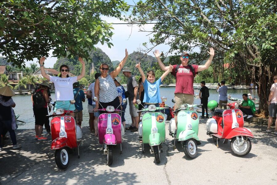 Hanoi 4.5-Hour Vespa Tour city tour - Huu Hiep Lake, B52 Lake, and the heavier side of the city