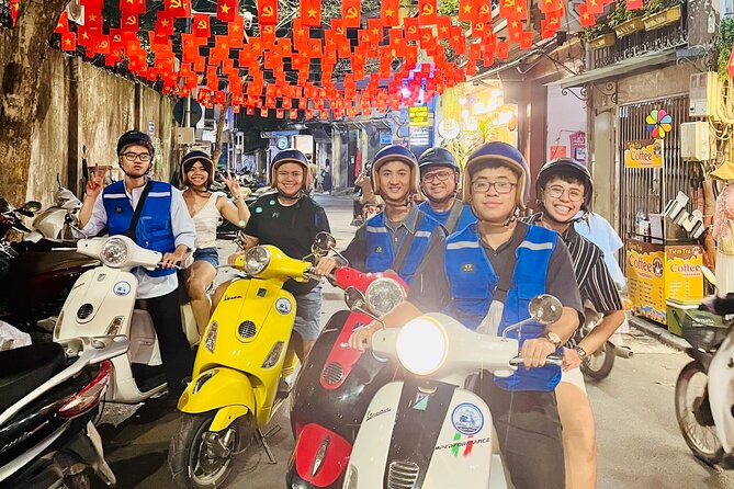 Hanoi After Dark Vespa Tour (4 hours): Street Food & Night Vibes - A 4-hour Vespa food night that starts with Hoan Kiem
