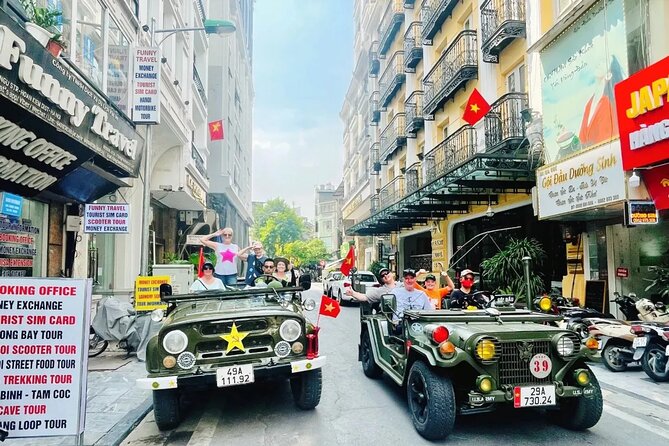 Hanoi Backstreet Jeep Tour : Hanoi HIGHTLIGHTS and HIDDEN GEMS - The coffee stop in Old Quarter: recycled furniture and organic Vietnamese coffee