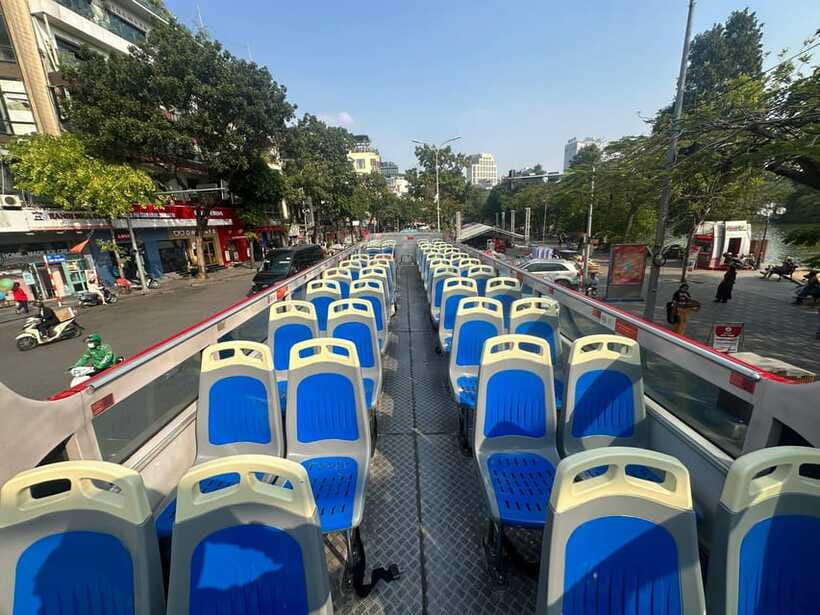 Hanoi: Centuries of Highlights in 1 Hour by Open-Top Bus - Comfort on an open-top ride, plus what to bring