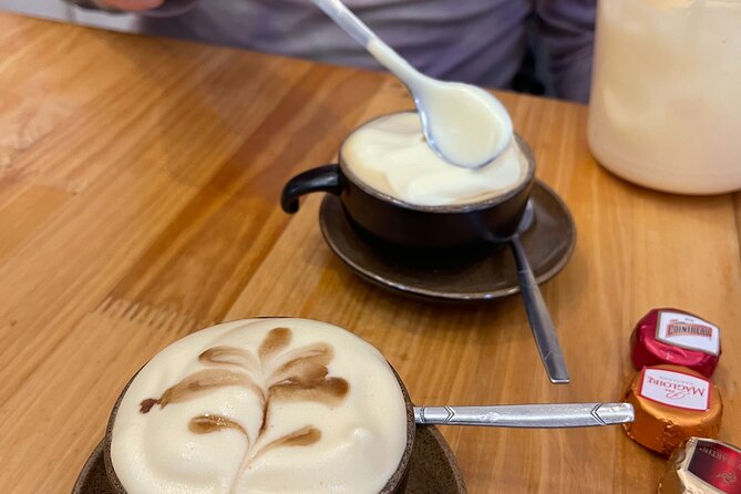 Hanoi Egg Coffee & Coconut Coffee Making Class with Free Banh Mi - Enjoy Your Coffee With Bánh Mì or Spring Roll