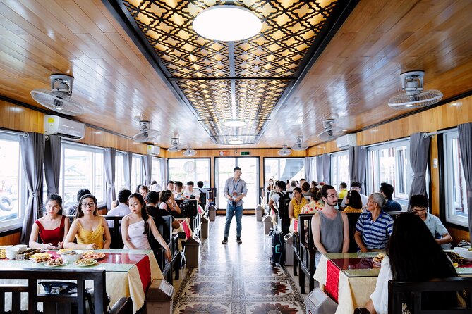 Hanoi: Halong Bay Luxury Option – Titop, Surprise Cave, Kayak - Relax on the return cruise, then get back to Hanoi at night