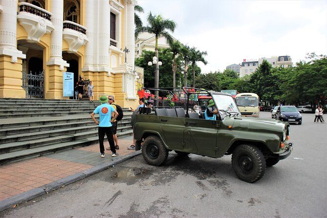 Hanoi Jeep Foodie Tours Led By Women - Stop 2: West Lake Bun Cha at a family-operated restaurant