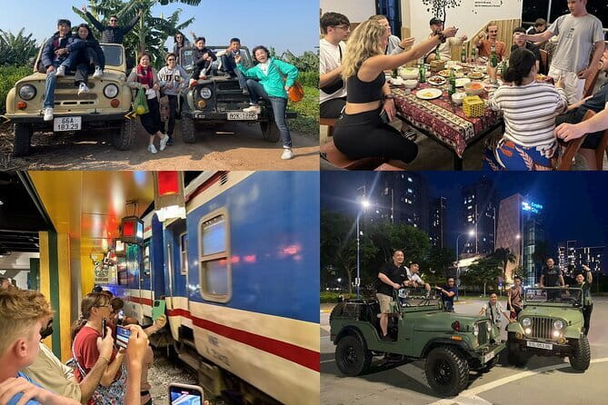 Hanoi Jeep Night Street Foodie Tour, Train Street and Egg Coffee - Key highlights worth your time