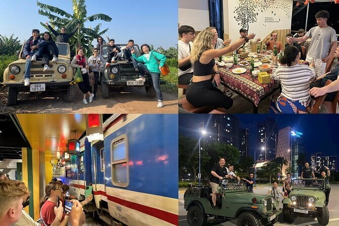 Hanoi Jeep Night Street Foodie Tour, Train Street and Egg Coffee - Bun cha near the Hanoi Opera House, including the famous link to 2016