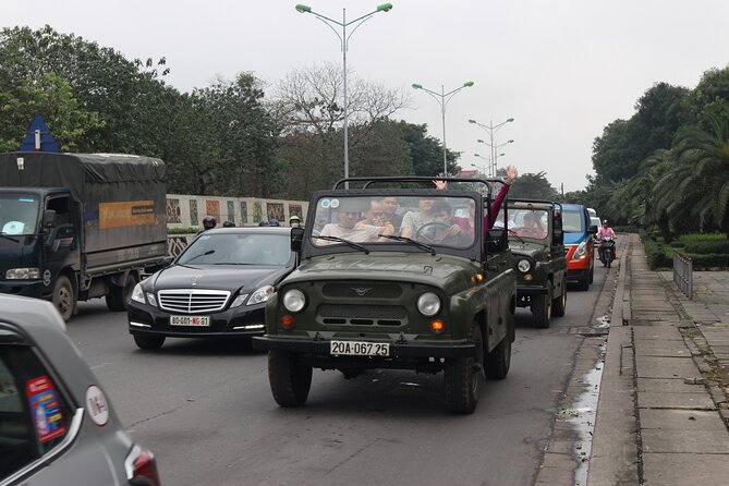 Hanoi Jeep Tours Led By Women: Hanoi City Jeep Tours - Ba Dinh Square area passes (20 minutes): monuments and colonial-era contrasts