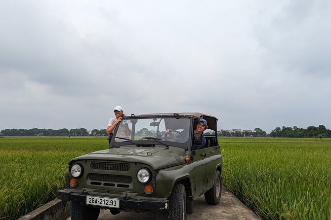 Hanoi Jeep Tours Led By Women: Hanoi Countryside Jeep Tours - Old Quarter Pickup, Helmets On, Then Out Of The City