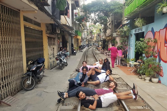 Hanoi Motorbike Tour: Food, Culture and Fun by Vintage Motorbike - Long Bien Bridge: a quick photo window with big river views